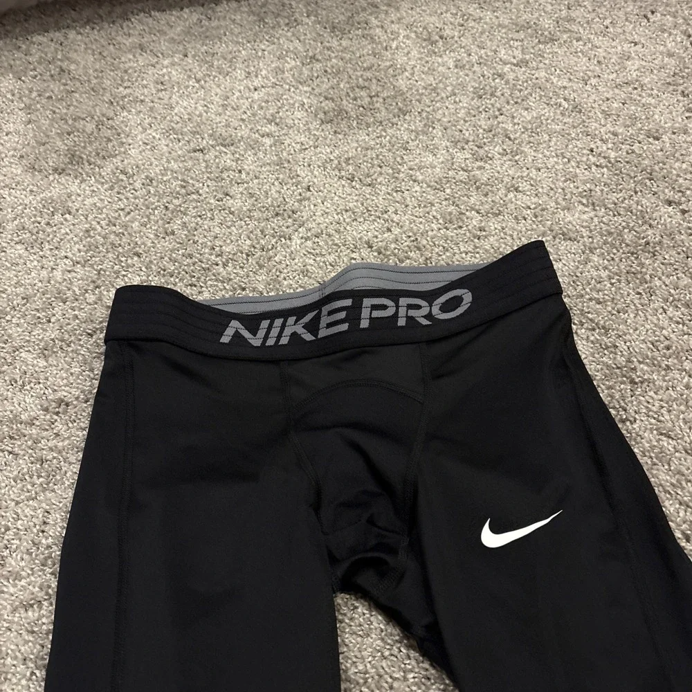 Mens Nike Pro 3/4 Spandex Tights Compression Pants Black CJ0961 Medium